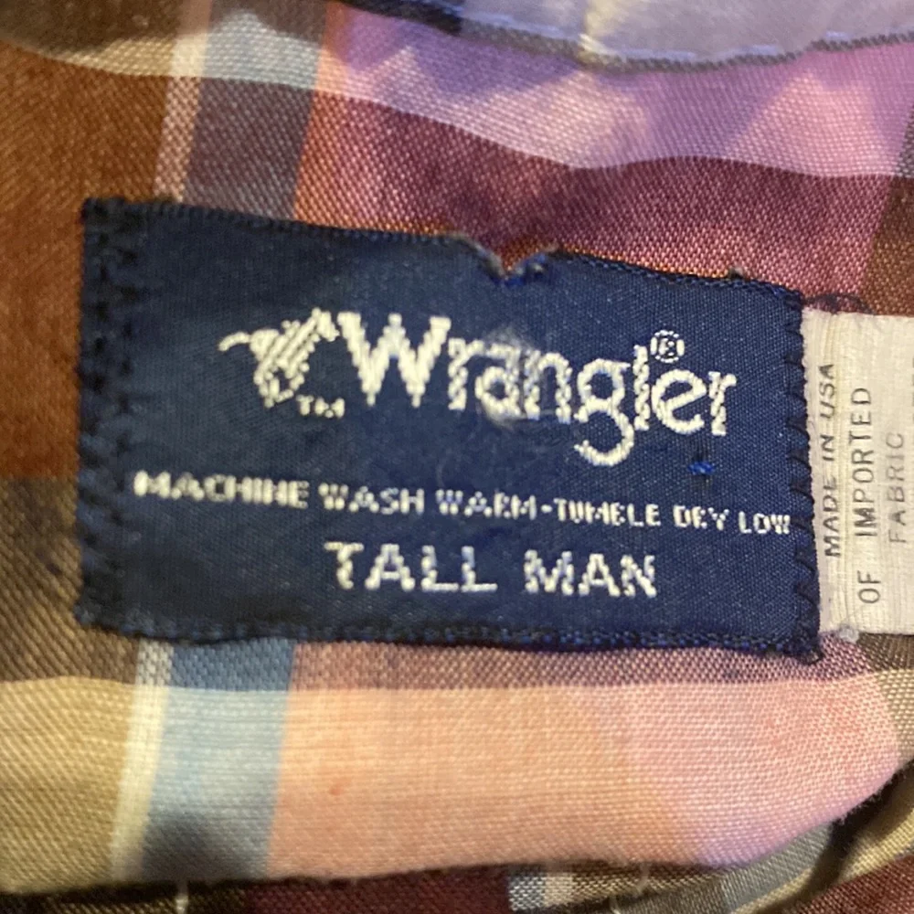 Wrangler Long Sleeve Pearl Snap Western Shirt L Made in the USA - Picture 3 of 12